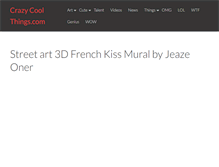 Tablet Screenshot of crazycoolthings.com